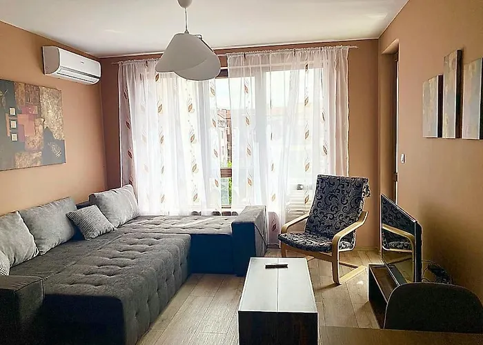 Stylish Near City, Entire Flat, 1 Bedroom, 1 Large Bed In Living * Plovdiv